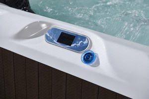 Baignoire Spa Rectangulaire Extérieure de Luxe Moderne pour 4 Personnes, Bain à Remous, Massage, Autoportante, Utilisation Hôtelière, Matériau Acrylique, Écologique - Product Image 6