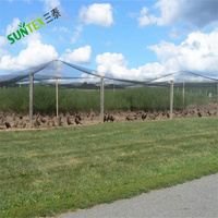 Filet de volière en polyéthylène robuste noué de 1 pouce, 50' x 100', pour la protection des faisanes et de la volaille