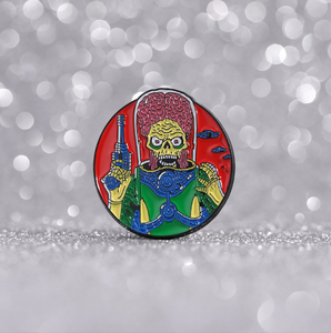<span class=keywords><strong>Pin</strong></span> de esmalte de película de ciencia ficción Alien, Broches y insignias de solapa de Mars Attacks, <span class=keywords><strong>Pin</strong></span> de dibujos animados de Brain the Martians, Joyería gótica punk - Product Image 5