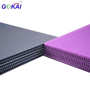 Materiales de impresión de hojas de plástico corrugado hueco PP color personalizado al por mayor - Product Image 1