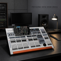 Console de mixage numérique professionnelle WING White 48 canaux OEM avec grand écran tactile, 16 faders motorisés, interface audio USB pour église, scène, spectacle