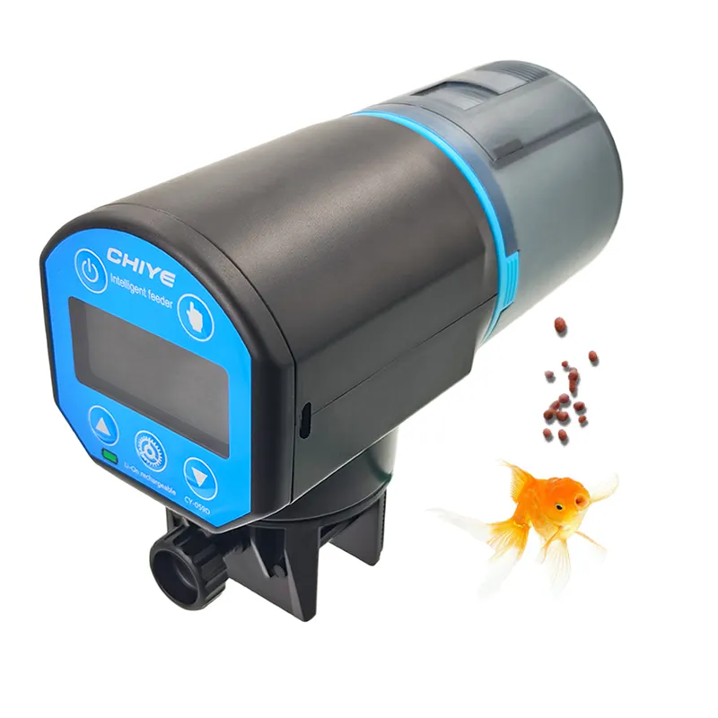 Grote Lcd-Display Lithium Timer Karper Koi Vis Feeder Automatisch Voor Visschildpad Tank