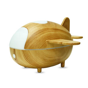 Wood Grain Airplane <b>Humidifier</b> Mini USB Aroma Diffuser With Remote Control For Home Office Desk - Product Image 2