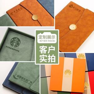 Coffret Cadeau Carnet à Trois Volets en Cuir PU avec Reliure Sans Fil et Boucle Métallique – Personnalisation Possible – Cadeau d'Affaires – Promotion d'Entreprise – Journal - Product Image 3