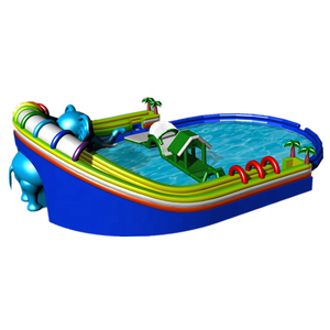 <span class=keywords><strong>Parc</strong></span> aquatique gonflable sur le thème de l'éléphant pour bébés, <span class=keywords><strong>parc</strong></span> de jeux aquatiques et terrestres mobile en PVC, à vendre et à louer - Product Image 3