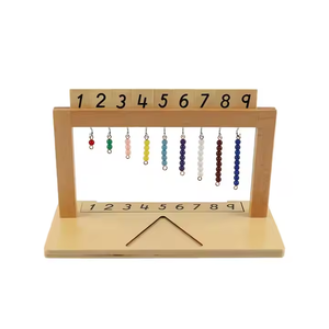 Giáo dục bằng gỗ đồ chơi hạt móc áo với hạt cho mầm non tài liệu học tập - Product Image 2