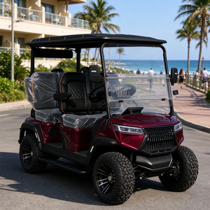 Voiturette de golf à 4 places avec système audio à grand écran pour le divertissement - Product Image 1
