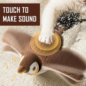 ของเล่นแมวแบบโต้ตอบของเล่นแมวมีเสียงร้องและมีปีกกระพือ - Product Image 1