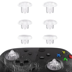 EXtremeRate Clear Swappable Edge <b>Sticks</b> Interchangeable Analog <b>Stick</b> Joystick Thumbsticks for Xbox Series X S Controller - Product Image 1