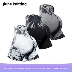 Shorts de sport sans couture pour <span class=keywords><strong>femme</strong></span>, <span class=keywords><strong>taille</strong></span> <span class=keywords><strong>haute</strong></span>, respirants, effet push-up, pour la course et le yoga – Grande Vente - Product Image 5