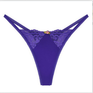 سراويل داخلية نسائية من Naylil هي الأكثر مبيعًا، سراويل ثونغ جذابة من الدانتيل بتصميم هيبستر وظهر على شكل حرف T مع ربطة خيط مزينة بالزهور، تتميز بخصر منخفض وتصميم رفيع بدون خياطة - Product Image 5