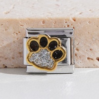 Pendentifs personnalisés les plus populaires en acier inoxydable, breloques DIY en zircon, signes, cœurs, fleurs, charmes italiens pour bracelets de cheville et bracelets