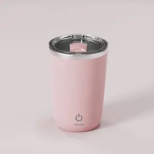 350ml Automatic Mini Self Stirring Mug Coffee Milk Mixing Cup Electric Magnetic Tumbler Lazy Rotating Mug Magnetic Stirring Cup