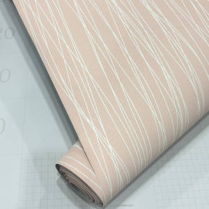 Factory Supply <b>Cheap</b> <b>Wall</b> <b>Paper</b> Rolls pink Color 3d Modern Wallpaper Pvc Self Adhesive Wallpaper - Product Image 4