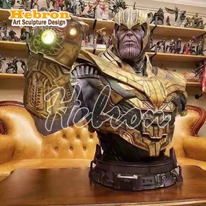 Statua in Resina di Thanos degli <span class=keywords><strong>Avengers</strong></span> <span class=keywords><strong>Marvel</strong></span> di Alta Qualità, Grande Formato, Scultura del Personaggio Cinematografico Ironman - Product Image 6