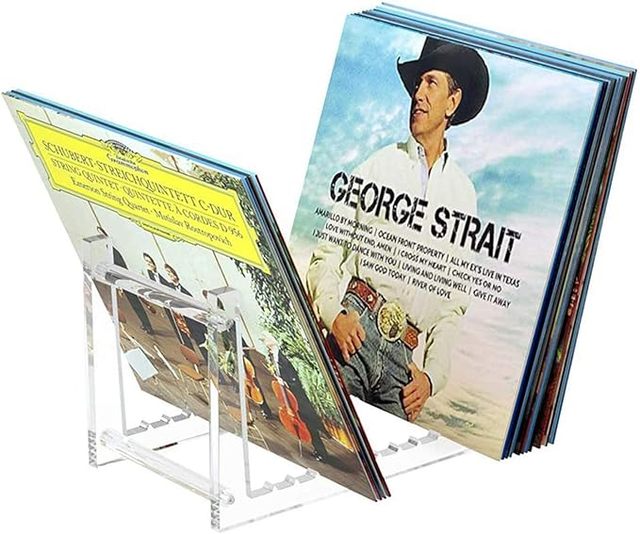 Factory-customized Acrylic cd Rack, Vinyl Record Storage Holder, Acrylic Shelf, Suitable for Dvd Album Recording Display Rack