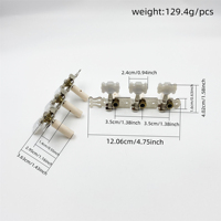 Guitar Accessories Classical Acoustic Guitar Tuning Pegs Three Layer Mother of Pearl Acrylic Heads String Tuning Pins for Guitar