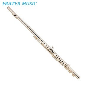 <span class=keywords><strong>Flauta</strong></span> de <span class=keywords><strong>viento</strong></span> de 16 agujeros abiertos, instrumento musical de tono C, cuerpo de cuproníquel con llave E y llaves chapadas en plata (JFL-321SE) - Product Image 1