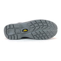 Bottes de sécurité industrielle en cuir noir Jogger avec bout en acier semelle extérieure en polyuréthane chaussures de travail pour utilisation en usine grandes marques