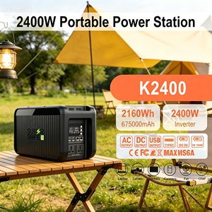 แบตเตอรี่ Lifepo4 2400W พาวเวอร์แบงค์แบบพกพา เครื่องแปลงไฟพลังงานแสงอาทิตย์ เครื่องกำเนิดไฟฟ้าแบบพกพาสำหรับใช้งานกลางแจ้ง สถานีไฟฟ้าพกพา 2160Wh สำหรับใช้ในบ้าน SUPSRSAFE - Product Image 1