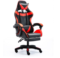 Chaise de jeu en cuir rose Chaise ergonomique pour bureau à domicile Chaise pivotante réglable