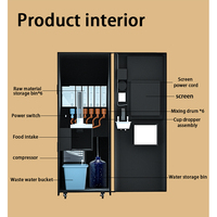 Commercial Instant Vending Coffee Machine Automatic With Touch Screen Coin Operated Coffee Vending Machine for Business