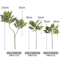 Mariage Thanksgiving Pâques Plafond Suspendu Artificiel Petit Hoggum Arbre Haute Simulation Glycine Feuilles Plante Verte Décoration