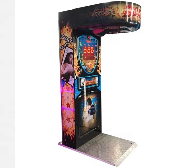 Lifun Coin Operated Arcade Boxing Game Machine Box Punching Machine Amusement Ticket Redemption Game Machine With Bill Acceptor