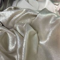 Tissu jersey en polyester tricoté tissé, personnalisé, en gros, brillant, avec impression dorée, teint uni, pour doublure de robes