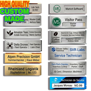 Badge Professionale Personalizzato in Metallo con Forte Magnete, Targhetta per Personale di Ospedali, Studi Dentistici, Hotel, Targhetta Identificativa per Dipendenti USA - Product Image 2