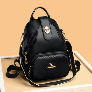 High Quality Women <b>Large</b> Capacity <b>Backpack</b> Purses Leather Female Vintage Bag <b>School</b> Travel <b>Backpack</b> Ladies - Product Image 3