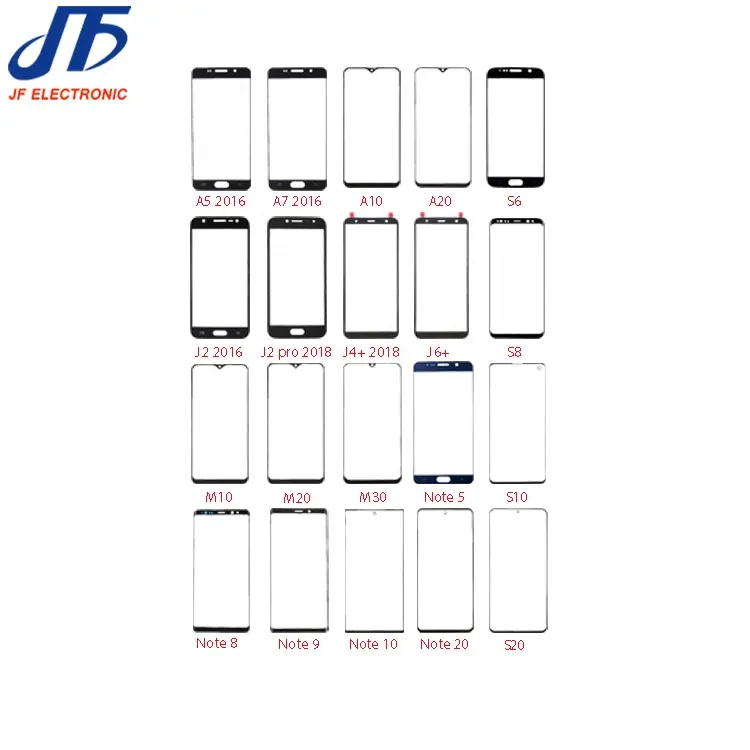 Mobile phone accessories Front outer glass for samsung S6 S7 edge S8 S9 S10 S20 S21 + Plus touch screen front glass lens