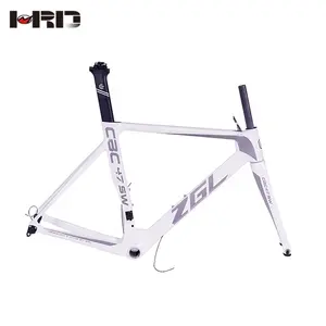 ZGL-CRB67 yol aerodinamik çerçeve karbon frameset v fren bisiklet şasisi  s bisiklet şasisi  için karbon bisiklet 58mm