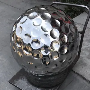 Bola de aço inoxidável de golfe, grandes clubes personalizados, esfera de golfe de metal