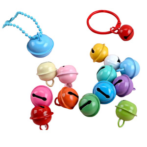 Colorful Metal Bells 14mm-22mm Round Keychain Pendant DIY <b>Accessories</b> Handmade Decorations - Product Image 1