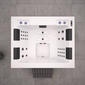 Trung Quốc bồn tắm nước nóng Nhà sản xuất ngoài trời bồn tắm nước nóng 4 người Spa bể sục để bán giá thấp sang trọng Acrylic bể sục Spa ngoài trời - Product Image 4