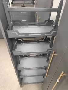 בצד למשוך את 5 שכבה תבלין תבלין שכבה גבוהה סל אחסון מובנה חומרה אביזר מטבח ארון מודרני צר - Product Image 6