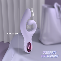 Vente en gros directe usine : Vibrateur Lapin à double moteur, stimulateur clitoridien, vibrateur flexible pour point G, jouets en silicone
