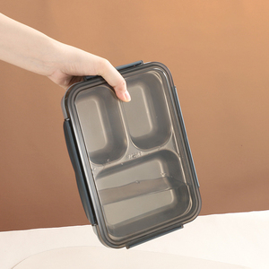 304 acier inoxydable isotherme boîte à lunch adultes enfants boîte à bento récipient de nourriture chaude plaque divisée - Product Image 4