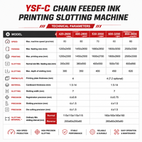 Équipement d'emballage industriel semi-automatique YSF-C pour applications en usine, machine de découpe et d'impression flexographique
