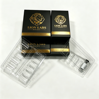 Emballage personnalisé pour médicaments : Étiquette de flacon 3ml/10ml et boîte à peptides 1 paquet (5/10 flacons) avec insert en plateau plastique, boîte à feuille d'or
