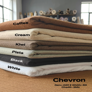 ผ้าเครปซาตินลายเชฟรอนพรีเมียม สีพื้น สำหรับผ้าพันคอผู้หญิง ผ้าคลุมศีรษะ และชุดฤดูร้อน - Product Image 3