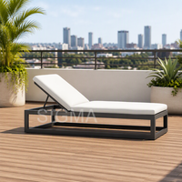 2025 Sigma mobilier d'extérieur moderne chaise de plage loisirs lit de soleil hôtel Villa piscine chaises longues