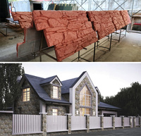 FPC résistant à la chaleur panneau mural d'art PU pierres polyuréthane Faux revêtement