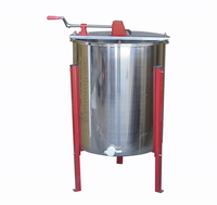 Extracteur de miel manuel à 4 cadres avec séparateur de miel à rotation automatique État neuf