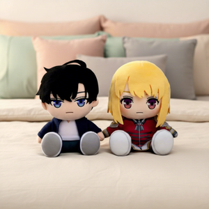 Nouvelles peluches Anime Solo Levsling, Sung Jin-woo Cha Hae-in, poupées en peluche douces, cadeau d'<span class=keywords><strong>anniversaire</strong></span> pour les enfants et les fans - Product Image 1