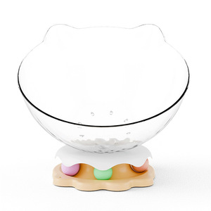 Coussin rond pour chat en fibres synthétiques, lavable à la main, toutes saisons - Product Image 1