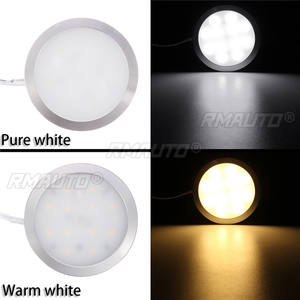 Lámpara LED de 6cm y 12V para Iluminación Interior de Coche, 2W 6000K, Kit de Luz de Techo para RV, Camper, Van, Barco, Remolque, Blanco Brillante - Product Image 4