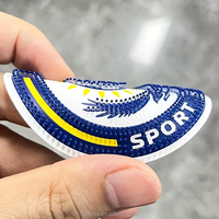 Étiquette en silicone 3D personnalisée avec logo de marque, impression haute densité, directement de l'usine, autocollant en silicone pour brosse à dents, étiquette pour vêtements