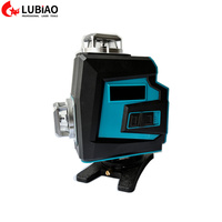 Niveau laser rotatif 4D industriel portable d'extérieur 16 lignes auto-nivelant vert haute précision OEM 360° avec batterie Li-ion 0-20m